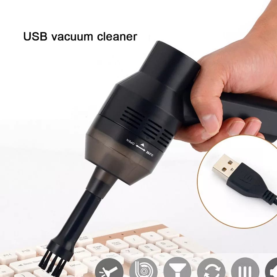 Vacuum Cleaner USB Portable Pembersih Debu Keyboard Noise 75dB 5V