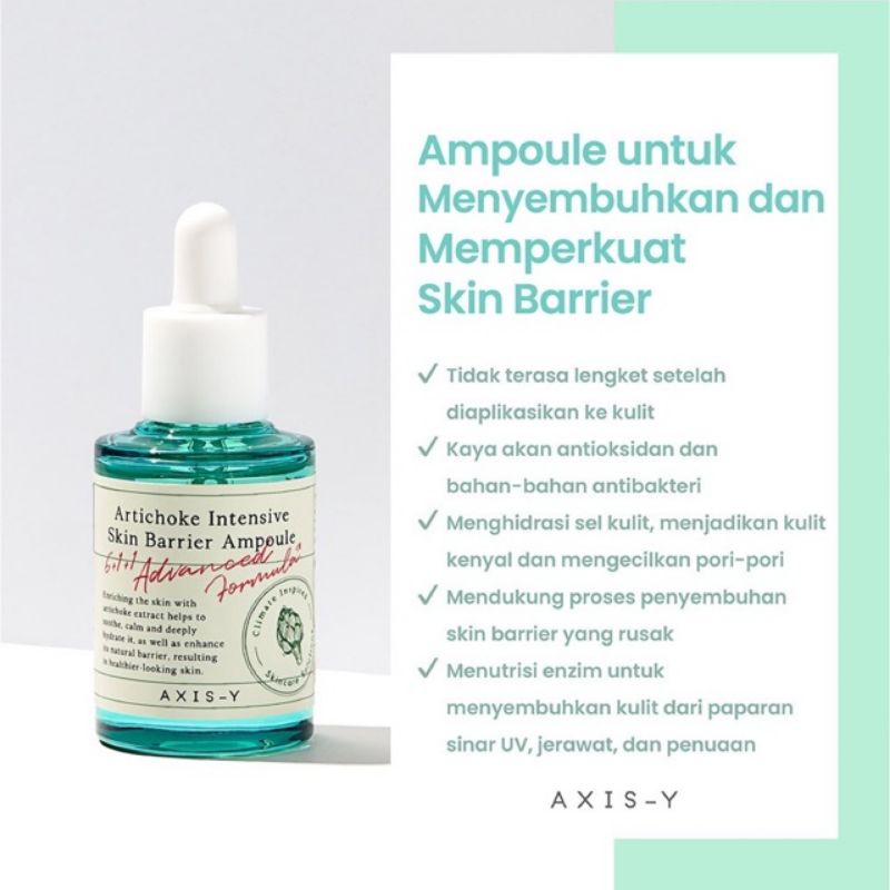 Axis-Y - Artichoke Intensive Skin Barrier Ampoule 30ml