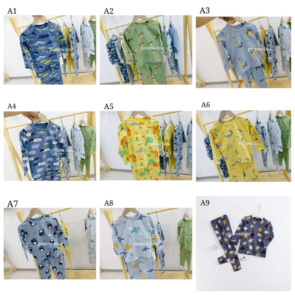 AN-36 - 37 Baju Tidur Anak / Piyama Anak laki laki dan perempuan