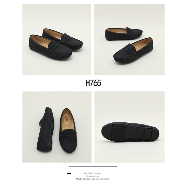 HELIVA Frida Sepatu Loafer FlatShoes Sol 1cm Wanita H765