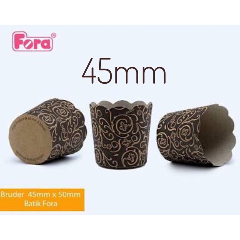 FORA Bruder Cup 45x50mm isi 25pcs Muffin Cup Baking Cup Pattiserie