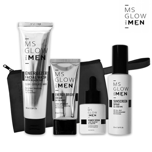 MS GLOW Men / MSGlow For men / Skincare For Men / Paket Perawatan Wajah Khusus Pria