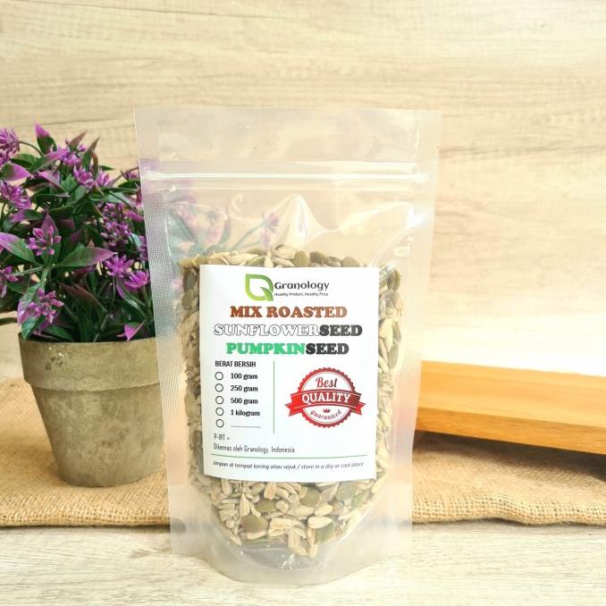 

TERMURAH Roasted Mix Sunflower Seed dan Pumpkin Seed (250 gram) by Granology AP096