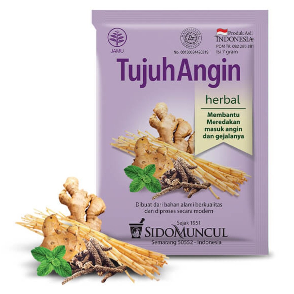 

Sido Muncul Jamu Tujuh Angin 10 Sachet