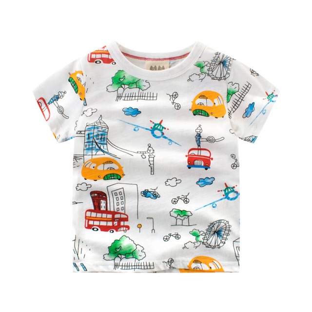 Baju Atasan Anak / kaos anak / baju import many transportation