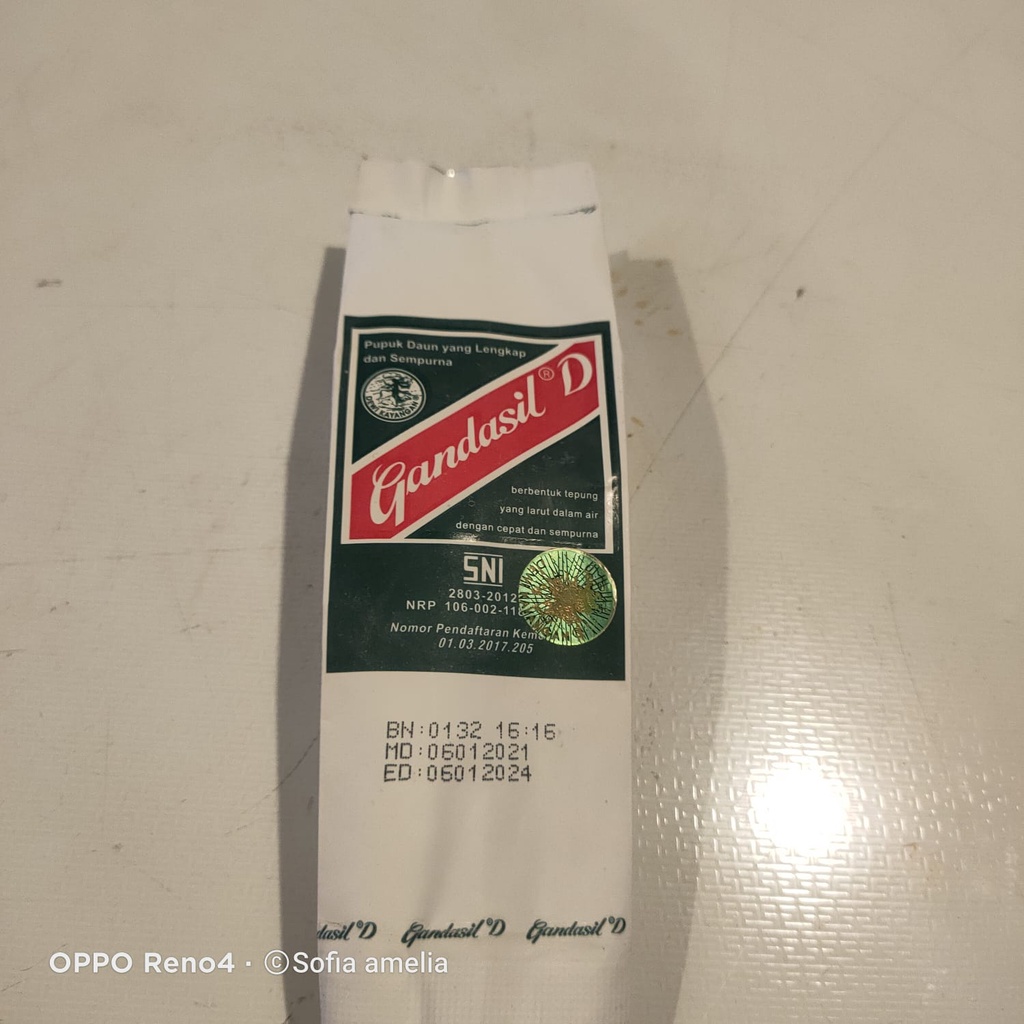 Gandasil Daun-Gandasil-Gandasil D 100 gram
