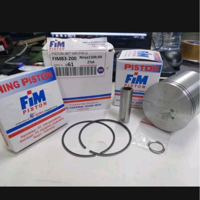 Piston kit ninja oversize 200 fim
