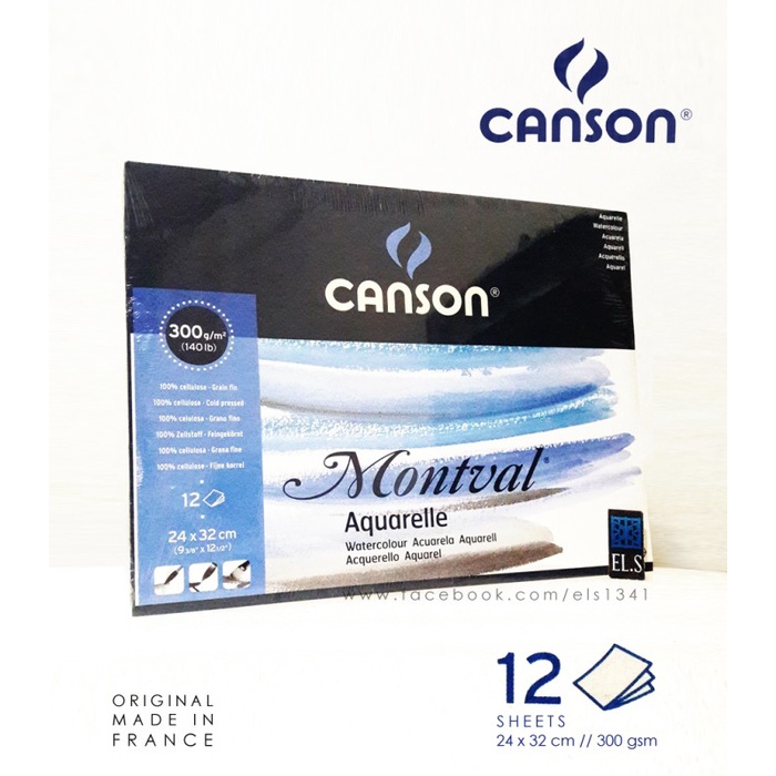 

(DISKON TERMURAH) Canson Montval Aquarelle 24 x 32