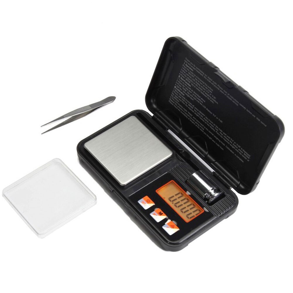 [COD] Timbangan Emas Mini Digital Silver 200 gram Pocket Scale Stainlesssteel Platform BONUS Baterai