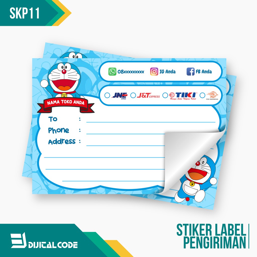 

SKP11 Stiker Label Pengiriman Paket Online Shop Olshop New