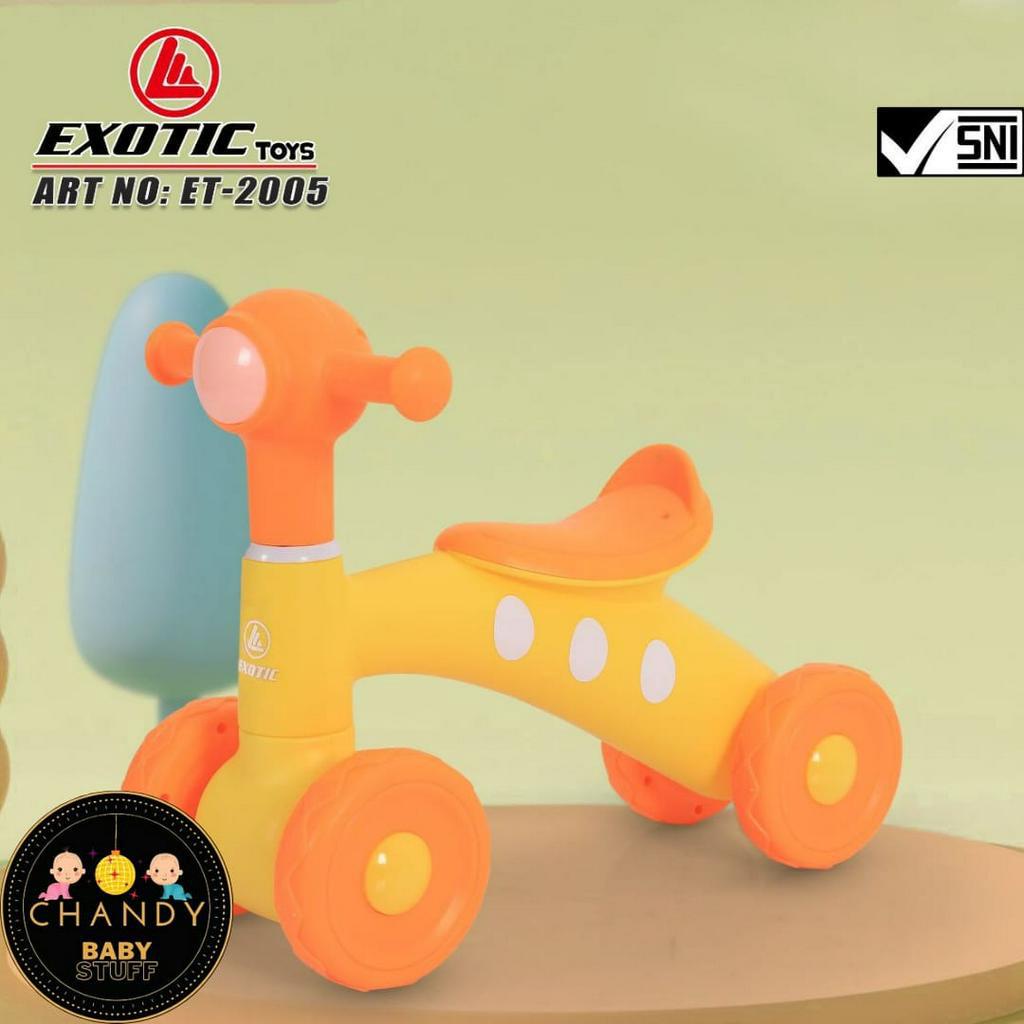 SEPEDA ANAK BALANCE BIKE EXOTIC ET 2005 ( MUSIK )