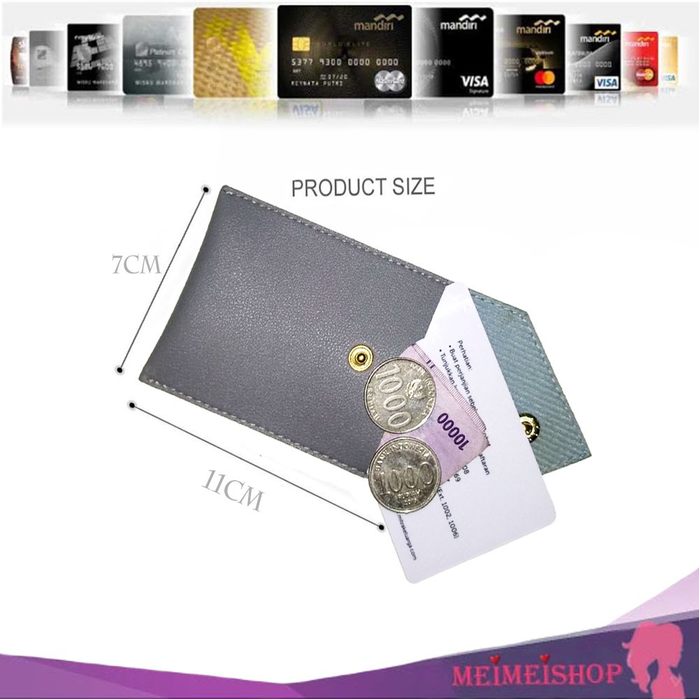 MEIMEISHOP TEMPAT KARTU - Tekar dompet kartu kancing LOKAL batam murah wanita souvenir card holder