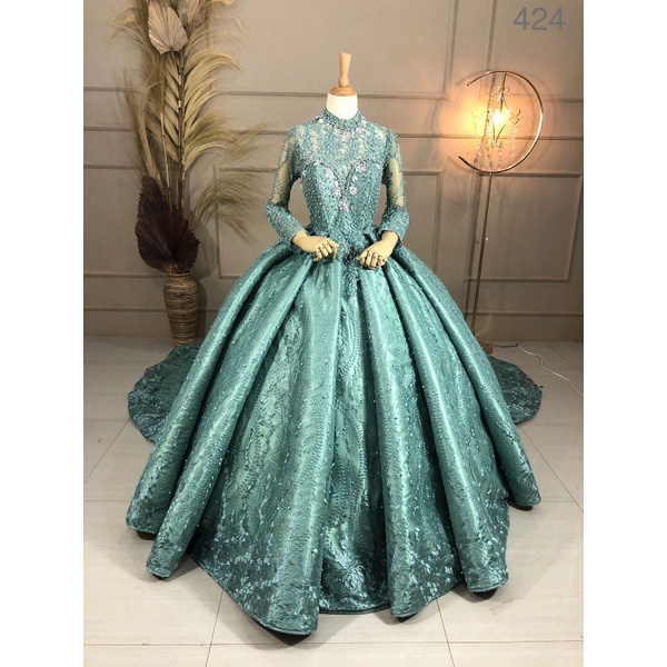 GAUN BARBIE MEWAH BEREKOR | BAJU PENGANTIN PRINCESS | KEBAYA PENGANTIN MODERN | BAJU PENGANTIN MEWAH