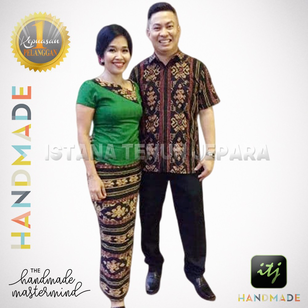 Batik Couple Setelan Baju Tenun Blanket Batik Spesial Keluarga Bahagia Shopee Indonesia