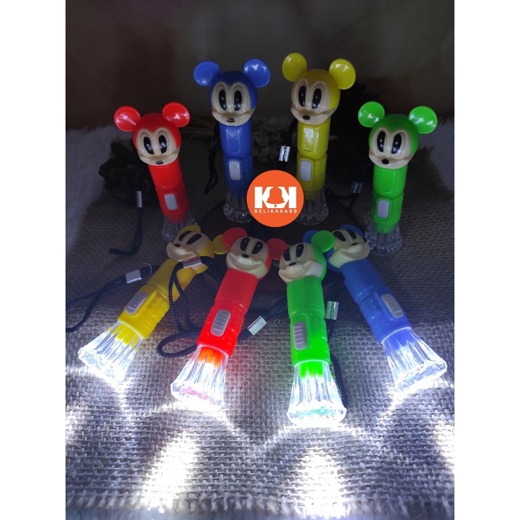 GANTUNGAN KUNCI SENTER LED KARAKTER MICKEY MOUSE DAN DORAEMON UKURAN MEDIUM TERANG / SENTER LED KARAKTER / SENTER MICKEY MOUSE / GANTUNGAN SENTER LED / SENTER LED TERANG / SENTER LUCU KARAKTER / GANTUNGAN KUNCI SENTER KACA