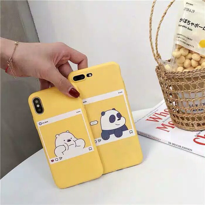 [S21] Soft Case Tpu Bears For Oppo Vivo Samsung Xiaomi Realme Iphone