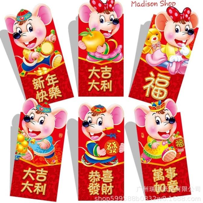

Angpao Imlek Tikus 3d 366 Murah Merah Ampao Imlek Grosir Sale Imlek