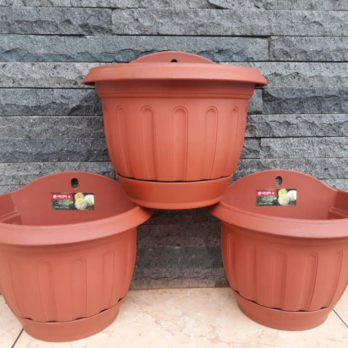 Pot Tempel Dinding - Pot Plastik Tempel Di Dinding
