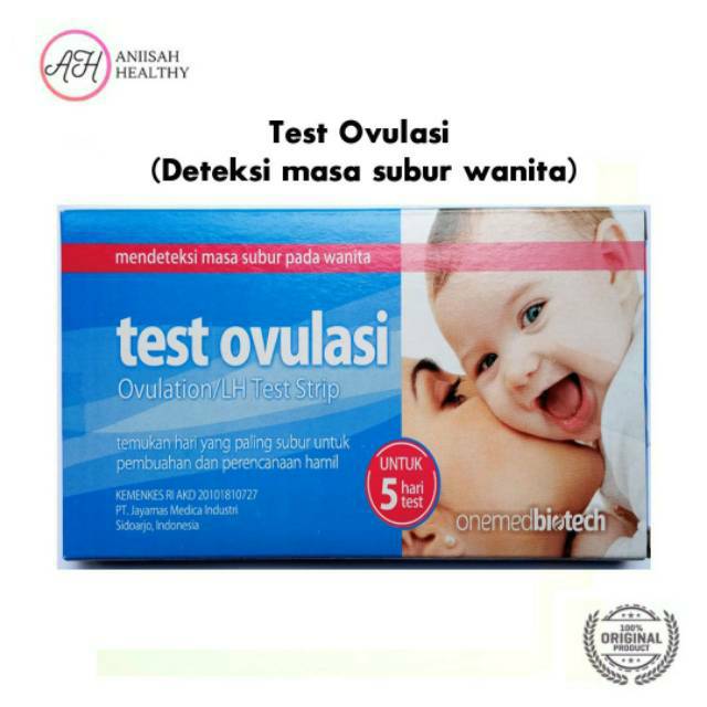 Baby Test Onemed &gt; Box Isi 5 Strip &gt; Test Masa Subur &gt; Kesuburan &gt; Ovutest &gt; LH Ovulation Test