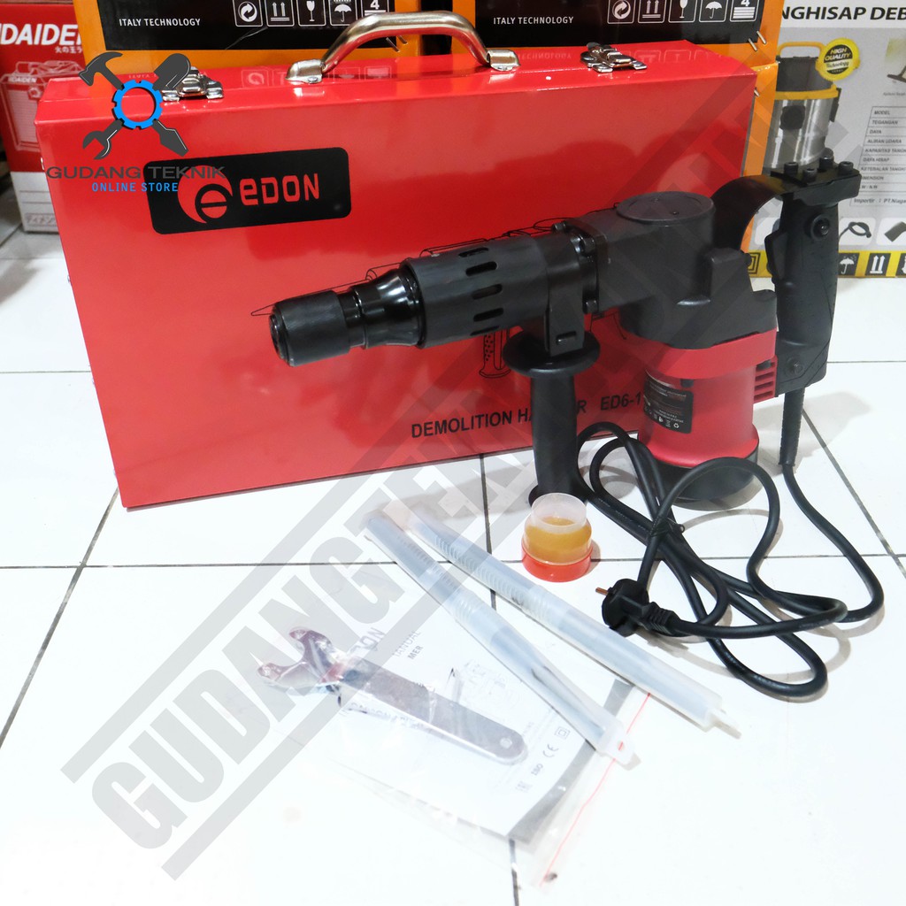 Demolition Hammer EDON X MAILTANK SH94 ED6 1780 / Mesin Bor Bobok Beton Jack Hammer ED6-1780 SH-94 MAILTANKxEDON