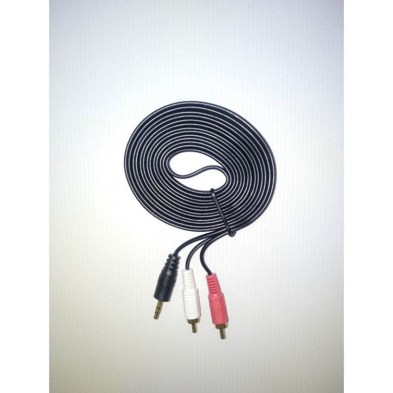 KABEL AUDIO JACK 3.5 - RCA 2 (1-2) PANJANG 3M