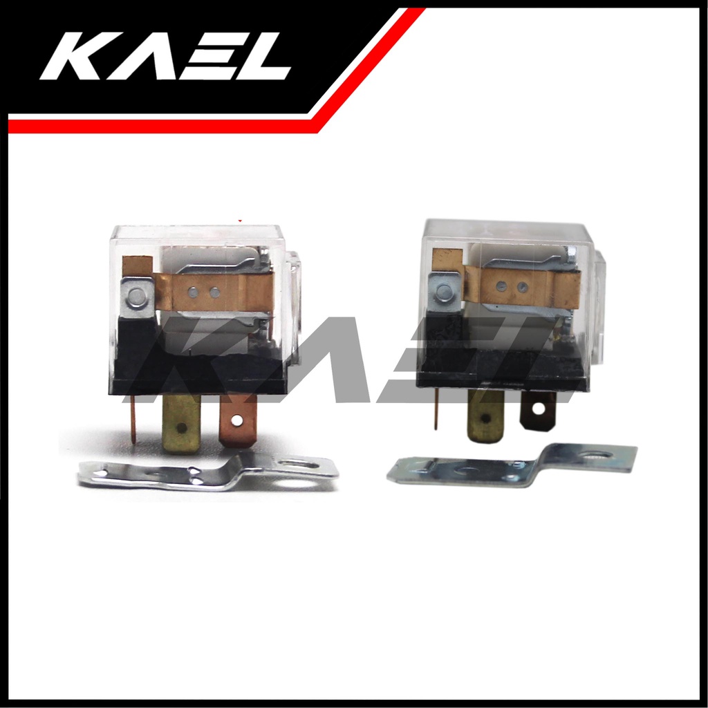 Relay Klakson 4 Kaki 80A-40A-12V Universal Motor-Bebek-Matic-Mobil-Sport-Metik-Metic 80-40 A-Ampere-Amper