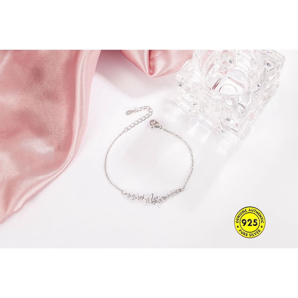 Gelang Zircon Bahan S925 Silver Untuk Wanita