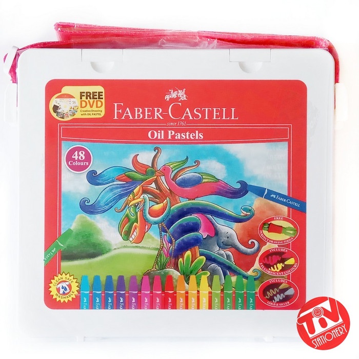 

PASTEL-DRY-OIL- CRAYON FABER CASTELL OIL PASTELS 48 COLOURS -OIL-DRY-PASTEL.