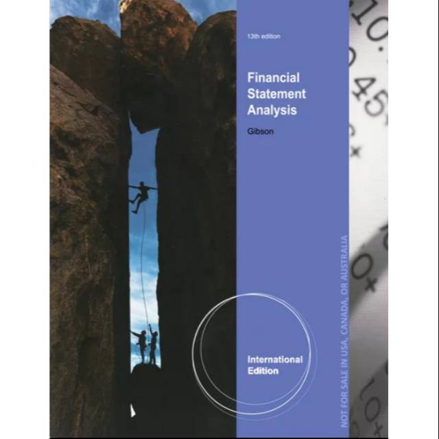 Jual Buku Financial Statement Analysis 13th Edition By Gibson | Shopee ...