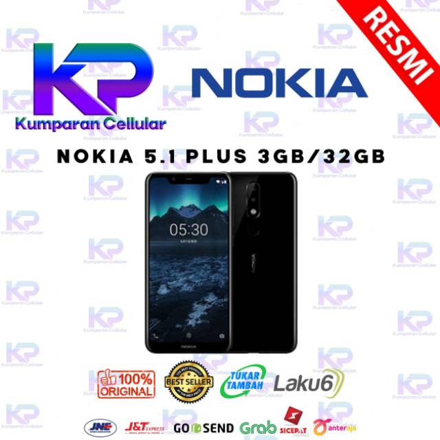 NOKIA 5.1 PLUS 3GB 32GB GARANSI RESMI