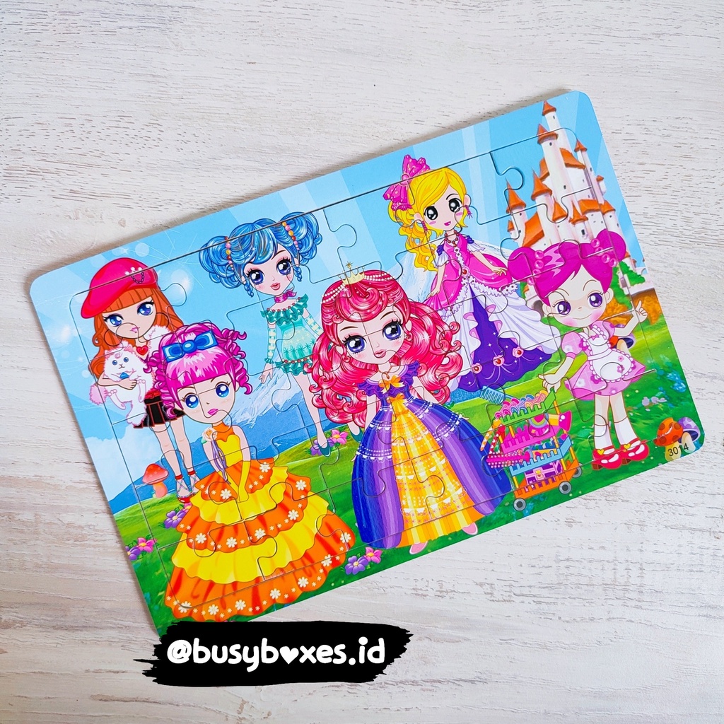 [busyboxes.id] Mainan Edukasi Puzzle Princess Mainan anak Perempuan Mainan Montessori