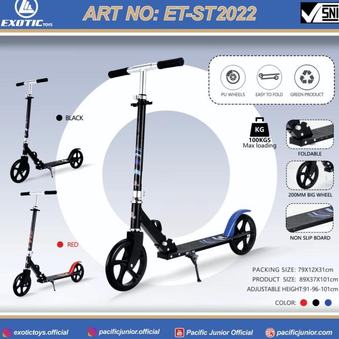 SCOOTER / SKUTER / OTOPED LIPAT DEWASA DAN ANAK RODA BESAR