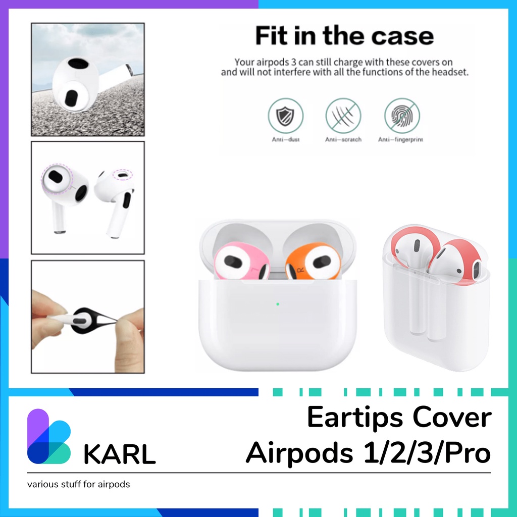 Case Cover Airpods Gen 1/2/3/Pro Inpods Ultra Thin Earphone Tips Anti Slip Earbud Earcaps