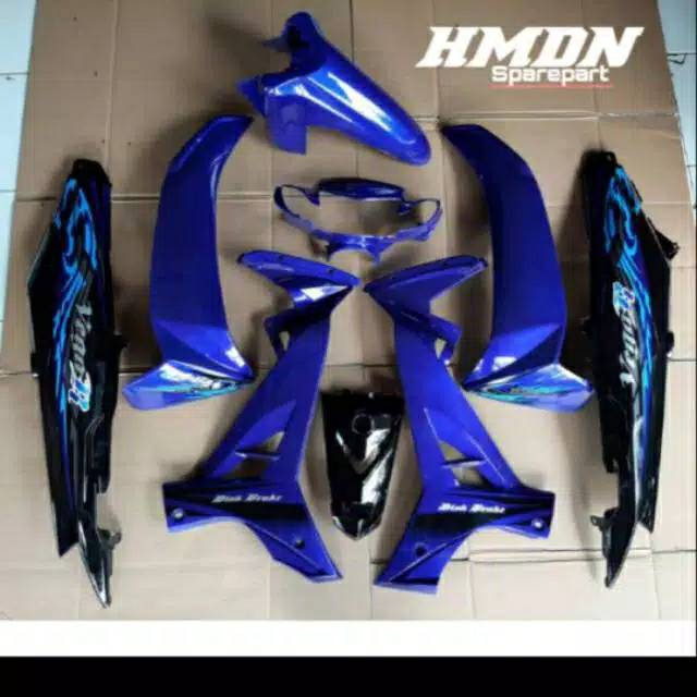 Cover body bagian halus Vega R new biru