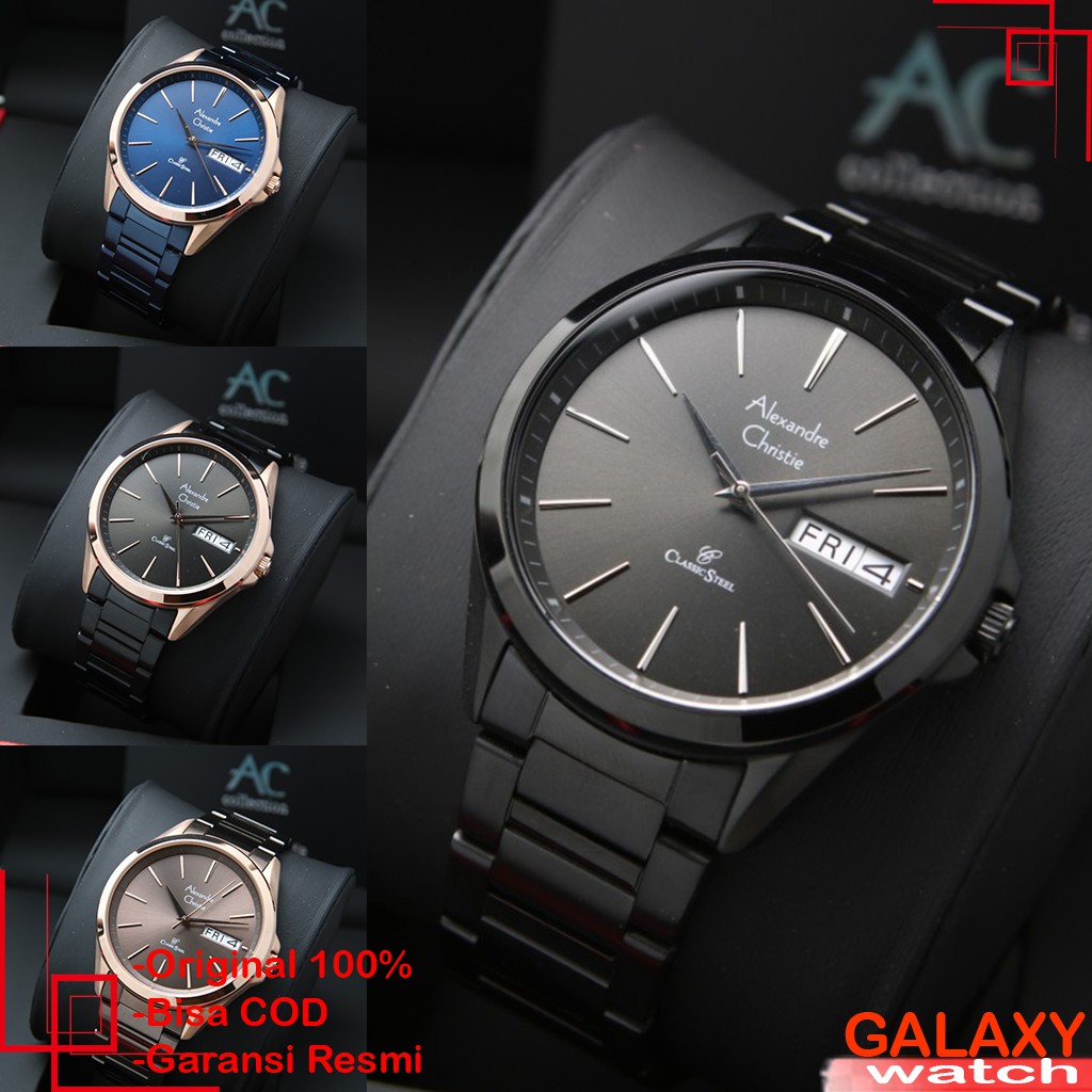 ALEXANDRE CHRISTIE PRIA ORIGINAL JAM TANGAN ALEXANDRE CHRISTIE PRIA JAM ALEXANDRE CHRISTIE AC 8592 A