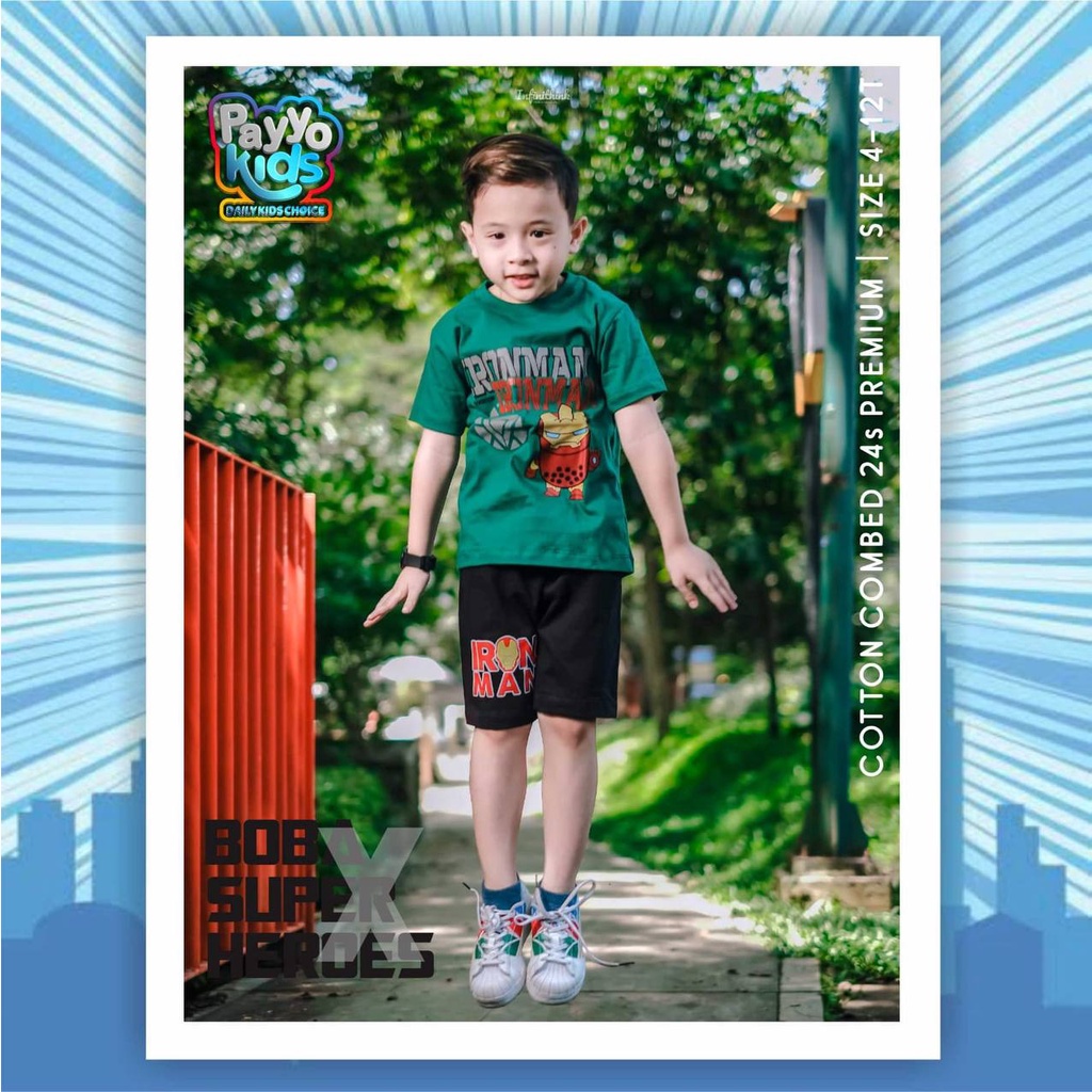 Setelan Anak Booba X Superhero By Payyo Kids