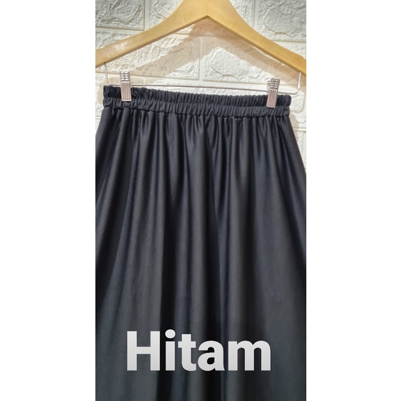 ROK KERJA WANITA POLOS BASIC ROK HYGET SUPER PREMIUM POLOS /ROK POLOS HYGET PREMIUM  / ROK BASIC HYGET PREMIUM-Hitam