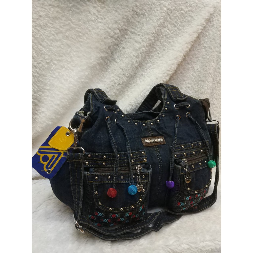 Tas Selempang Multi Fungsi Original Jeans Madeleine 654. Darena Bags Bandung
