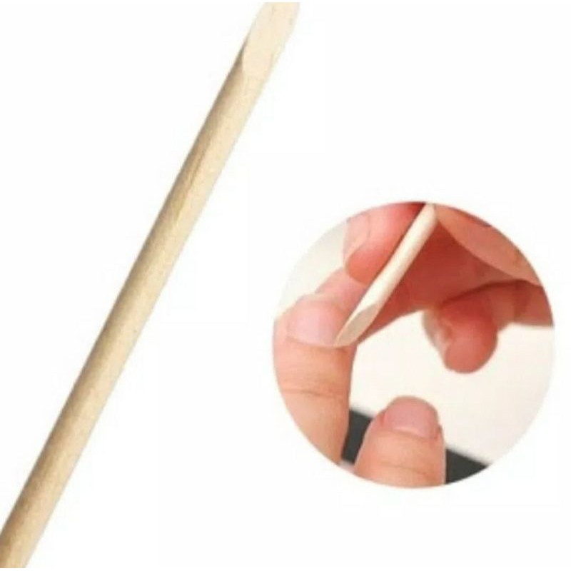 Wooden nail nail pusher cuticle pusher kayu pusher kayu nailart sodokan kuku nail art