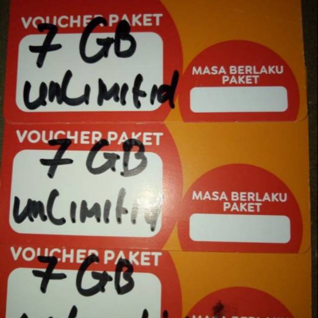 VOUCHER INDOSAT UNLIMITED 7GB