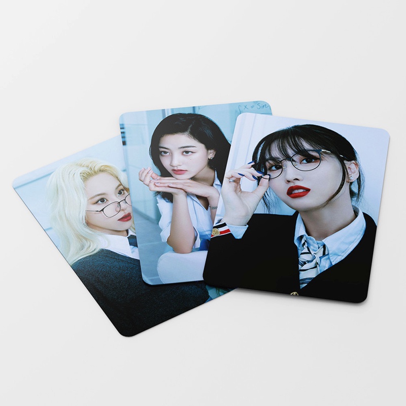 55pcs/box TWICE Photocards Formula of Love: O+T=&lt;3 Album LOMO Card Sana Momo Postcard ((In STOCK) Kpop fan)