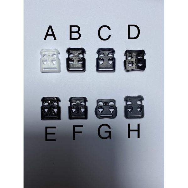 stopper 2 Lubang Cord Lock stopper masker stopper tali serut  tali string  Serut Pengunci End Lock Plastik Stoper Paracord Original