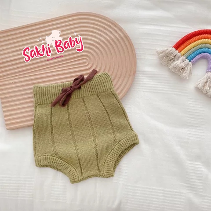 Celana Pendek Rajut Bayi 0 Sampai 8 9 12 Bulan Lucu