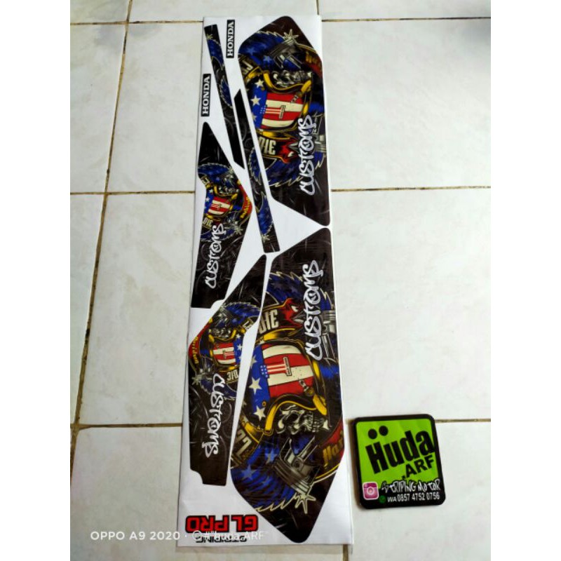 Striping gl pro gl max sticker gl pro gl maxLis motor variasi gl pro gl max
