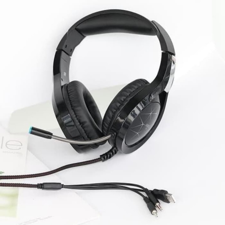 GAMING HEADSET RGB DENGAN LAMPU 7 WARNA - ROBOT RH-G10 HEADSET - ORI