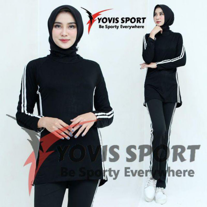 kaos atasan senam wanita lengan panjang-4