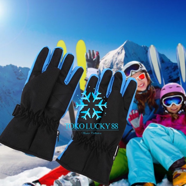 IMPORT Glove Ski Sarung Tangan Thermal anti air Tebal