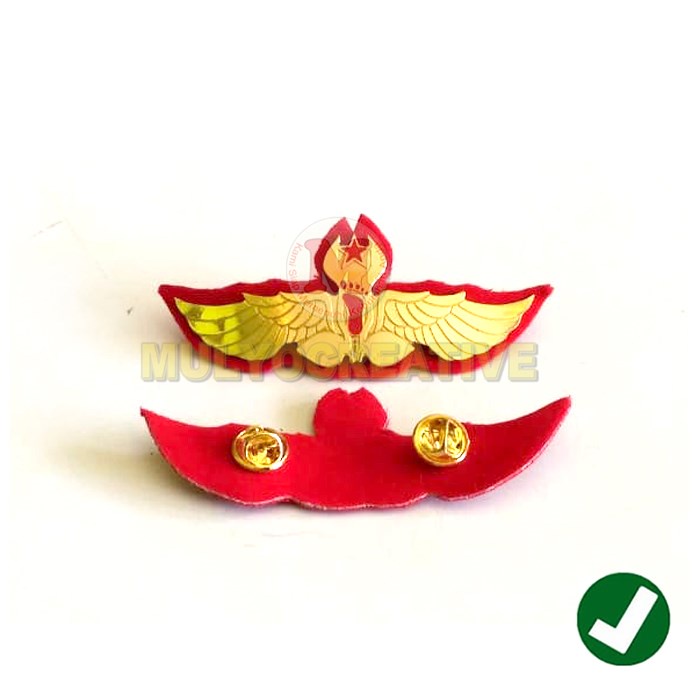 Lencana Tapak Tilas Warna Merah - Wing Tapak Merah Pramuka