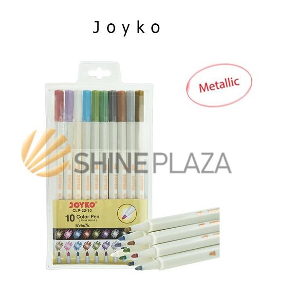 

COD✔️Color Pen Pulpen Pena Warna Joyko CLP-22-10 Metallic 10 Warna Colors|SQ1