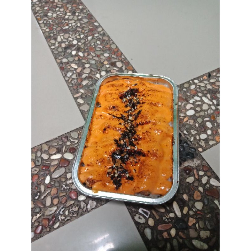 

salmon kani mentai rice